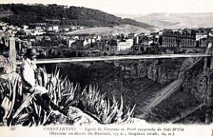 Constantine - Lycee de Garcons et Pont M'Cid
